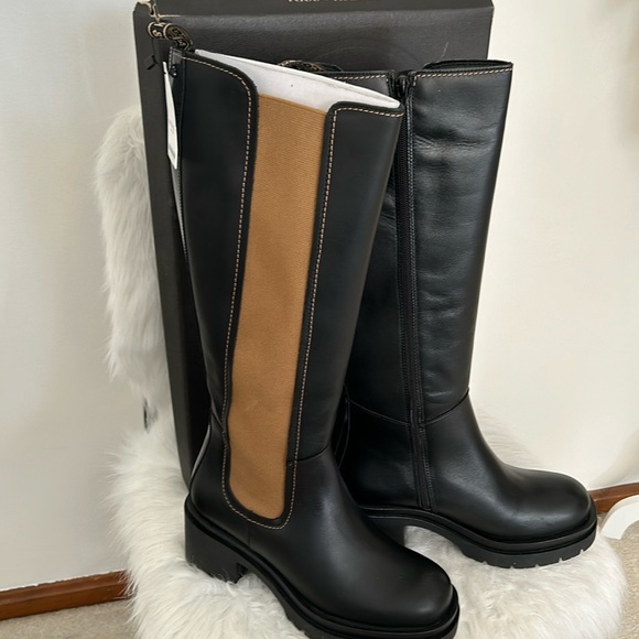 NWT, SCOTCH And SODA BLK TALL BOOT SZ 40 - Picture 3 of 14